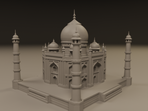 Taj mahal Modèles 3D en vedette