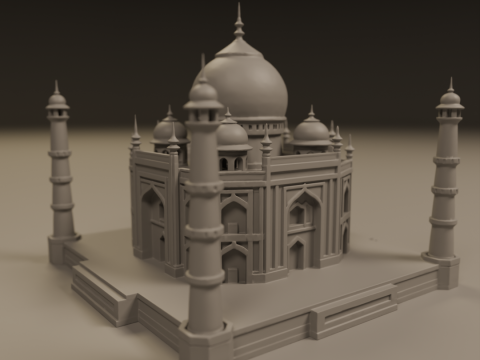 Taj mahal Modèles 3D en vedette