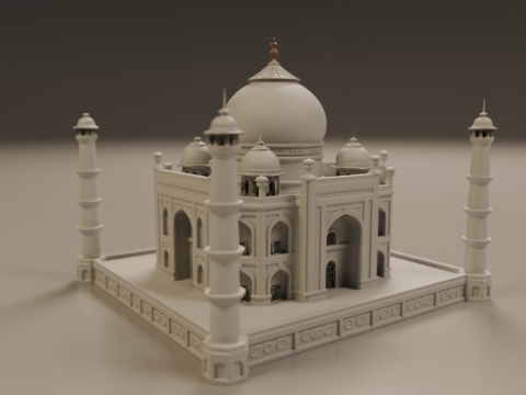 Taj mahal 3D प्रिंट मॉडल