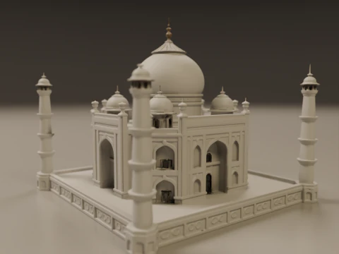 Taj mahal 3D Print Model