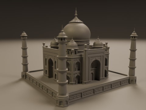 Taj mahal 3D प्रिंट मॉडल