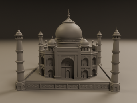Taj mahal 3D प्रिंट मॉडल