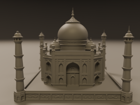 Taj mahal 3D प्रिंट मॉडल