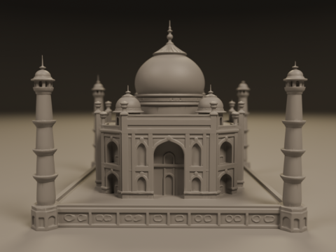 Taj mahal 3D प्रिंट मॉडल