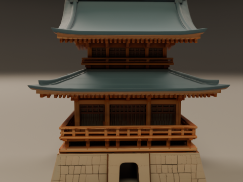 Japanese temple Modello di stampa 3D