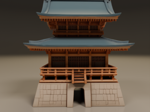 Japanese temple Modello di stampa 3D