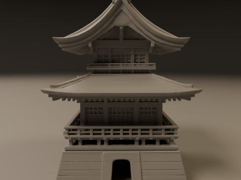 Japanese temple Modello di stampa 3D
