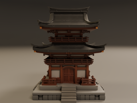 Japanese temple Modelo de Impressão 3D