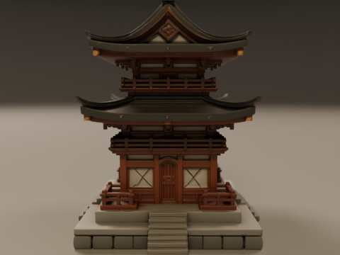 Japanese temple Modelo de Impressão 3D
