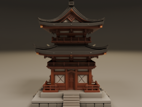 Japanese temple Modelo de Impressão 3D