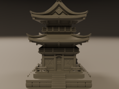 Japanese temple Modelo de Impressão 3D
