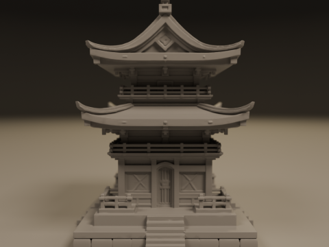 Japanese temple Modelo de Impressão 3D