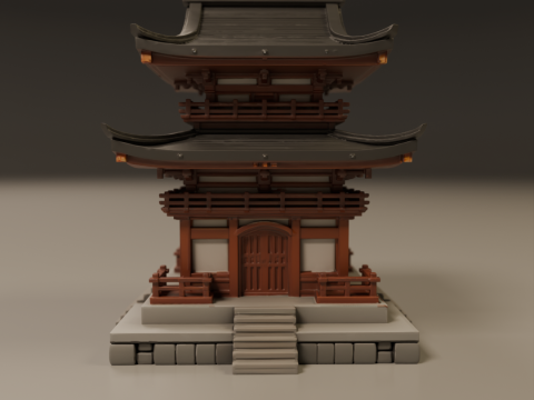 Japanese temple Modelo de Impressão 3D