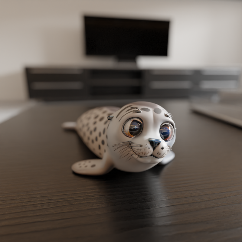 Monk seal 3Dプリントモデル .c4d .max .obj .3ds .fbx .stl .blend 