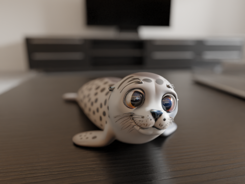 Monk seal 3D Druckmodell