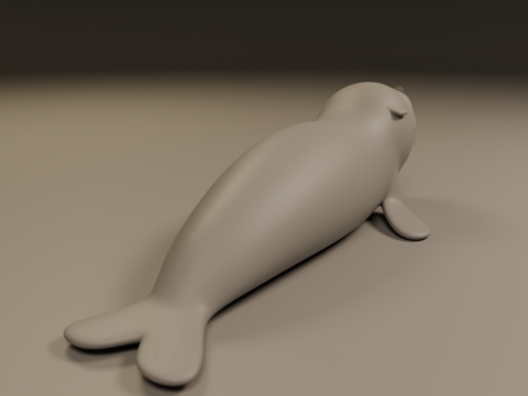 Monk seal 3Dプリントモデル