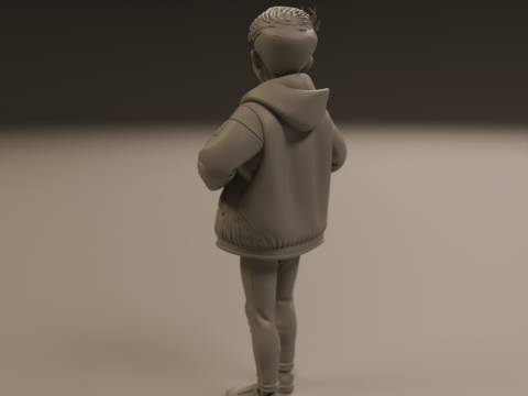 Kleiner Junge 3D Druckmodell