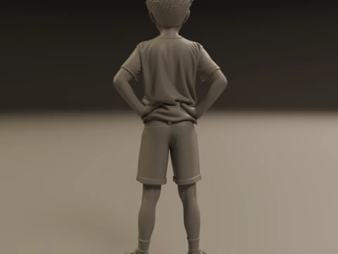 Young boy 3D Print Model