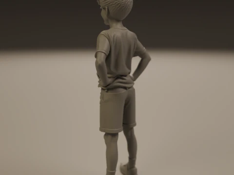 Young boy 3D Print Model