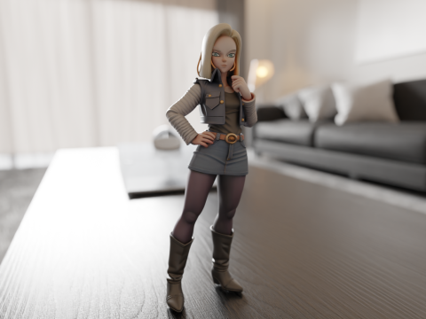 Android 18 3D Print Model