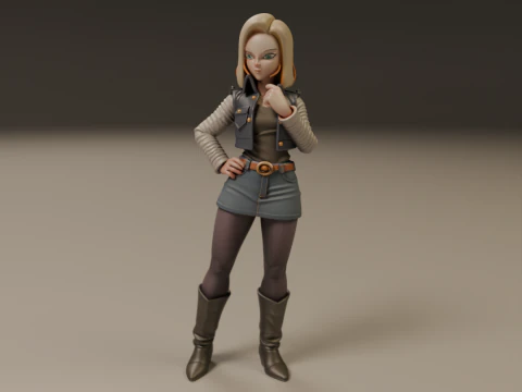 Android 18 3D Print Model