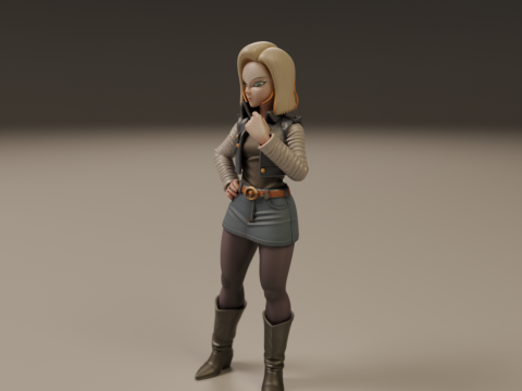 Android 18 3D printmodel