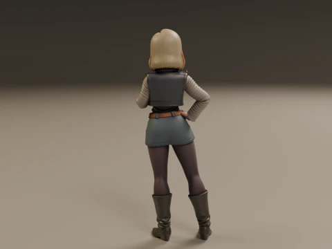 Android 18 3D Print Model