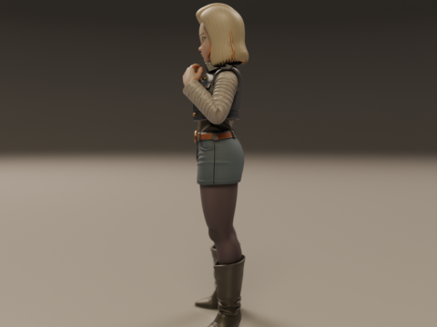 Android 18 3D printmodel