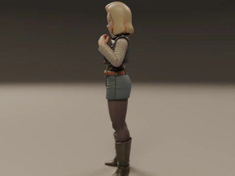 Android 18 3D Print Model