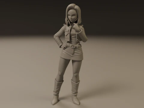 Android 18 3D Print Model