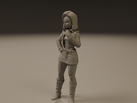 Android 18 3D printmodel