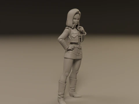 Android 18 3D Print Model