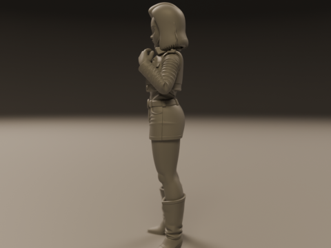 Android 18 3D printmodel