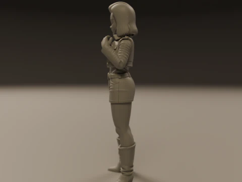 Android 18 3D Print Model