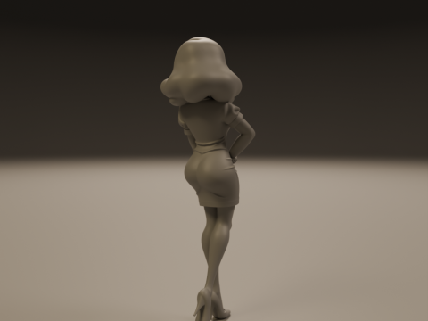 Pin-up 3D Print Model