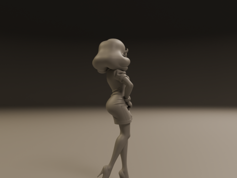 Pin-up 3D Print Model