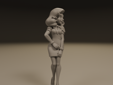 Pin-up 3D Print Model