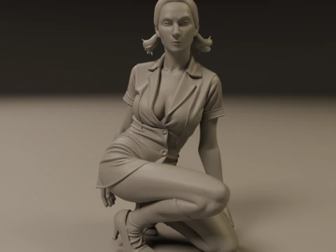 Pin-up 3D Print Model