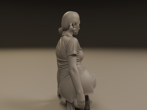Pin-up 3D Print Model