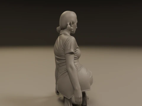 Pin-up 3D Print Model