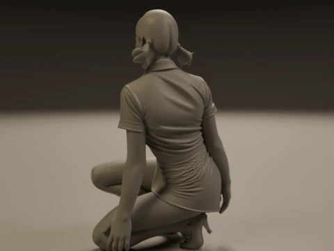 Pin-up 3D Print Model