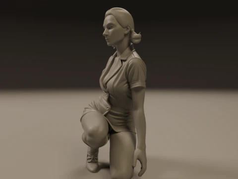 Pin-up 3D Print Model