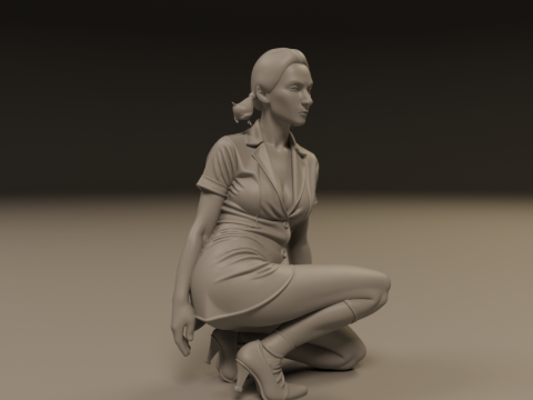 Pin-up 3D Print Model
