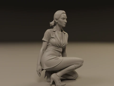 Pin-up 3D Print Model