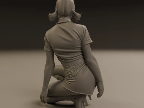 Pin-up 3D Print Model