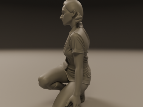 Pin-up 3D Print Model