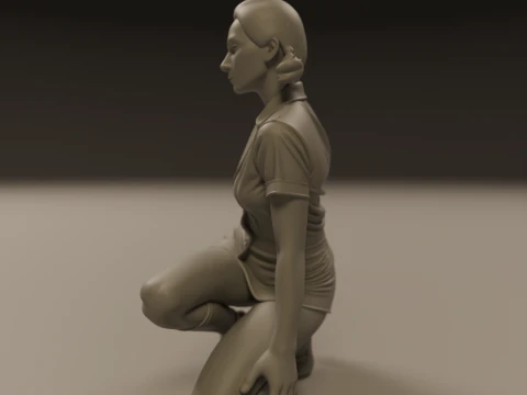 Pin-up 3D Print Model