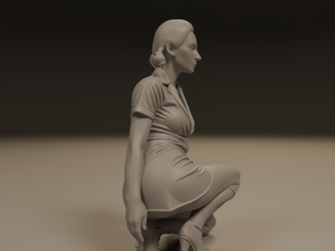 Pin-up 3D Print Model
