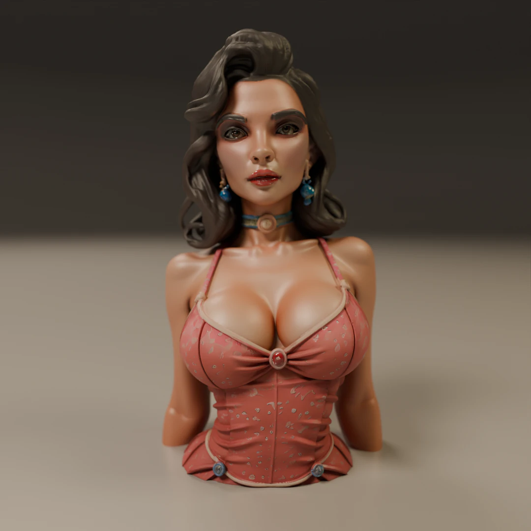 Pin-up 3D Print Model .c4d .max .obj .3ds .fbx .stl .blend 