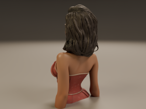 Pin-up 3D 打印模型
